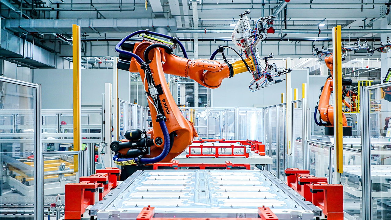 物流ABB码垛机器人安装调试